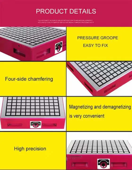 300*300 Super Powerful Permanent Magnetic Workholding Chuck for EDM