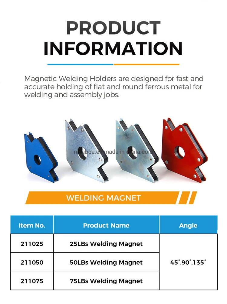 Description: 45° , 90° , 135° 75lbs Magnetic Welding Holder Magnetic Weld Holder