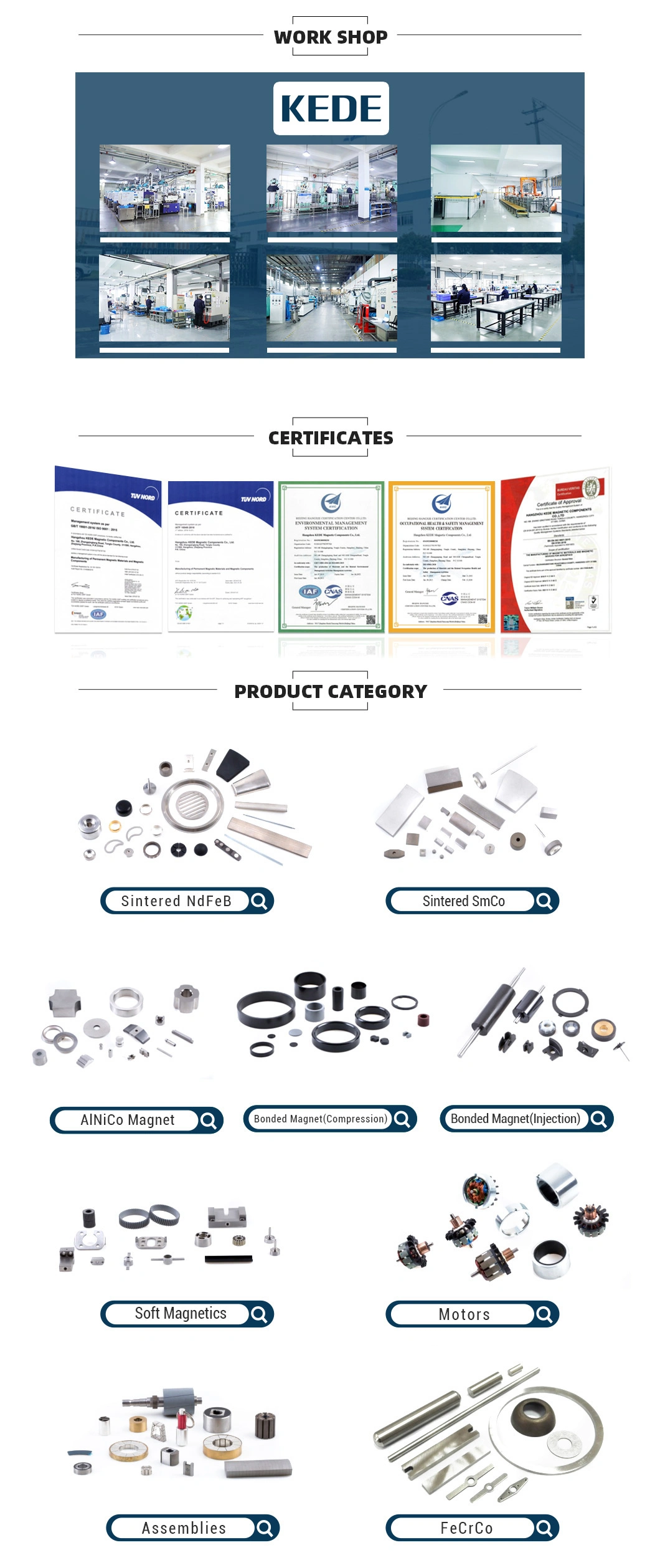 Kede Neutral Package Customizable China Microduct Connector Magnetic Assemblies A008